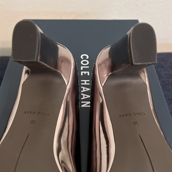EUC Cole Haan Kinslee Pump 85mm - Pewter Metallic - Picture 7 of 10